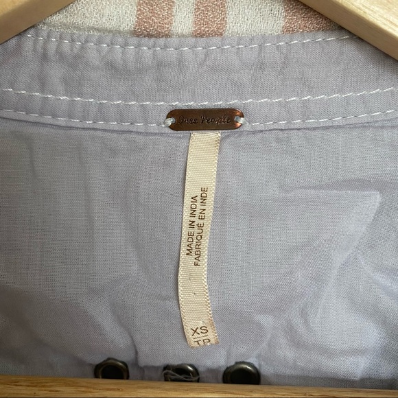 Free People Wesley Plaid Flannel Size XS - Picture 4 of 7